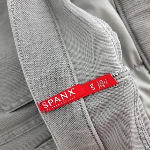 Spanx Jeanish High Waist Ankle Pull On Elastic Waist Stretch Jeggings Grey - Picture 8 of 13